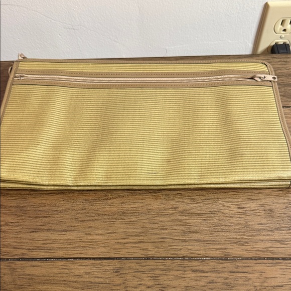 Yves Saint Laurent Gold and Tan Clutch - Picture 4 of 8